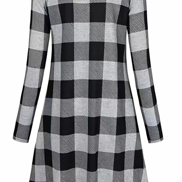 GINGHAM PRINT DRESS - Picture 12 of 14